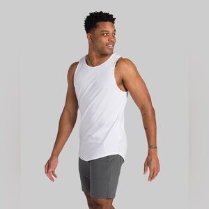 BYLT Signature Drop-Cut Tank White Small New With Tags
